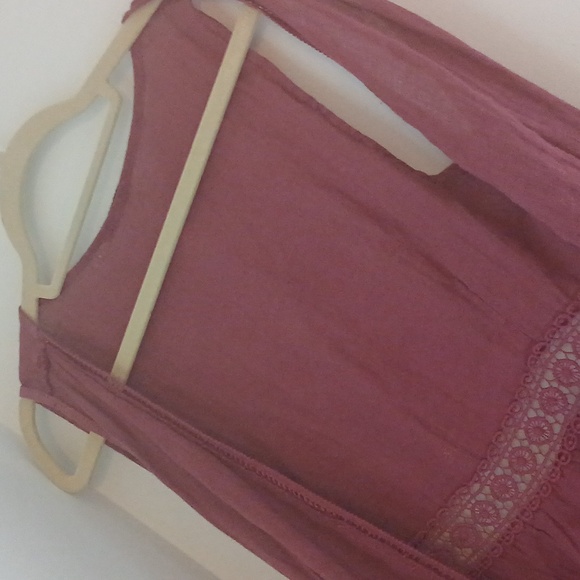 Free people see through beach long w lace and tie - Picture 3 of 9